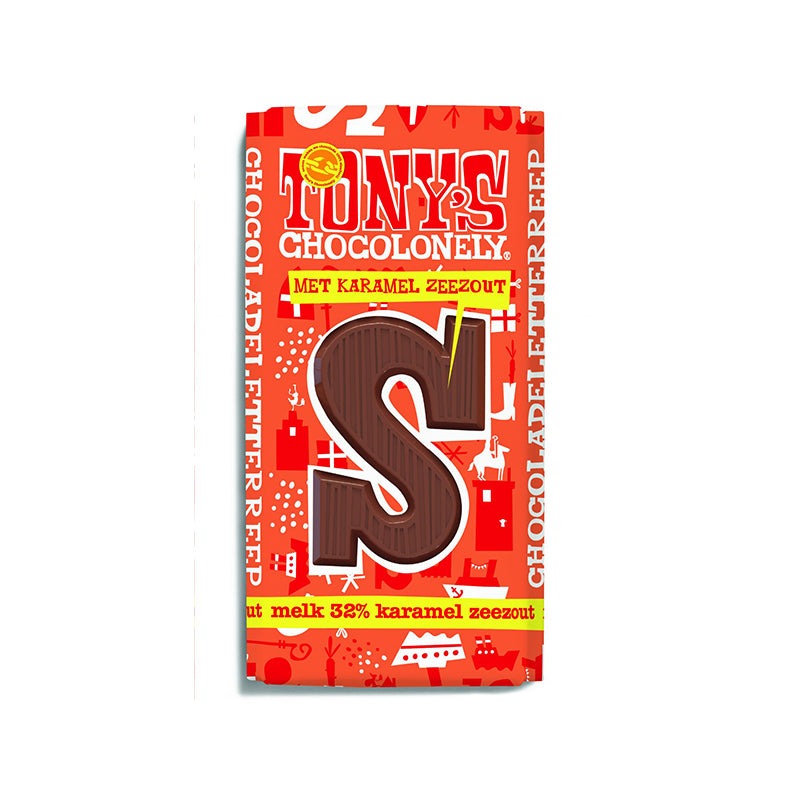 Tony’s Chocolonely Letterreep S melk karamel zeezout