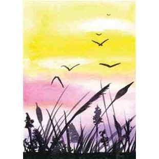 wenskaart Riet en vogels