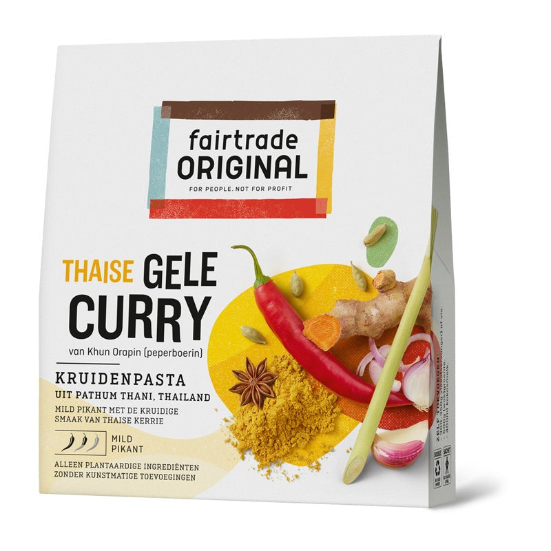 Gele curry kruidenpasta