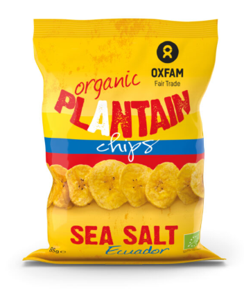 Bio Bakbananenchips met zeezout 85g
