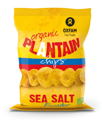Bio Bakbananenchips met zeezout 85g
