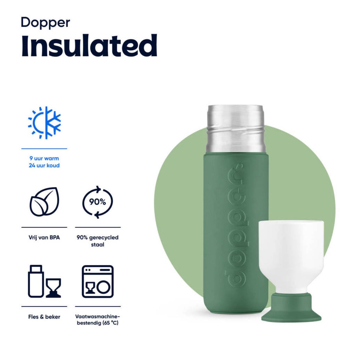Dopper Insulated 350ml Pine Green