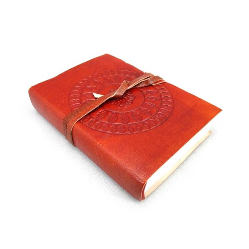 Notitieboek leder 13 x 9 cm