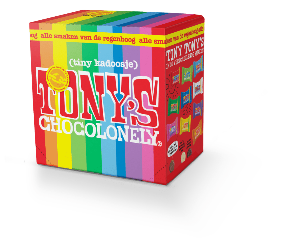 Tiny Tony's Chocolonely 22 stuks regenboogmix