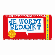 Tony's Chocolonely Je Wordt Bedankt