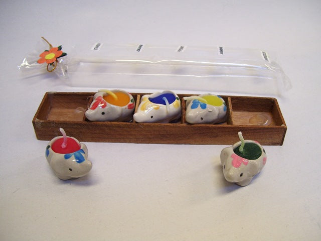 Geurkaarsjes olifant mini set/5