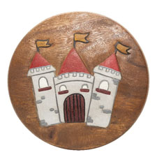 Houten krukje kasteel