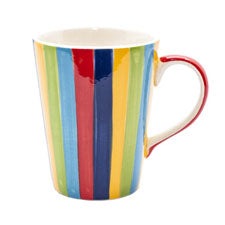 Mok regenboog verticaal keramiek 10cm
