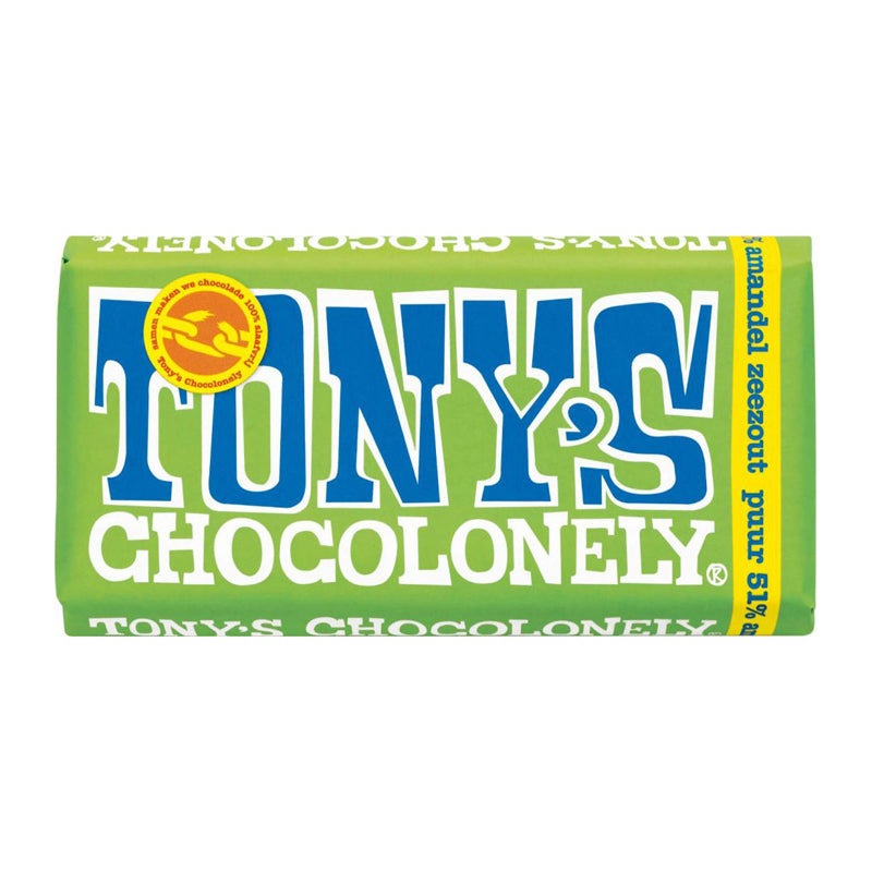 Tony's Chocolonely Puur Amandel Zeezout 180g
