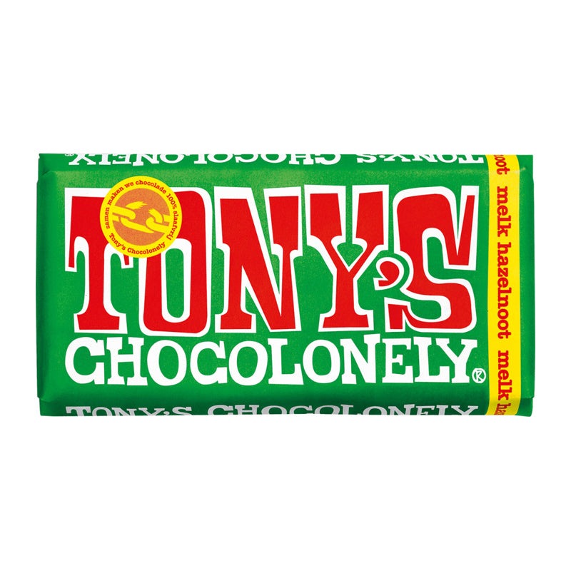 Tony's Chocolonely Melk Hazelnoot 180g