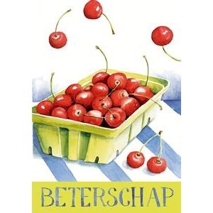 wenskaart Beterschap kersen