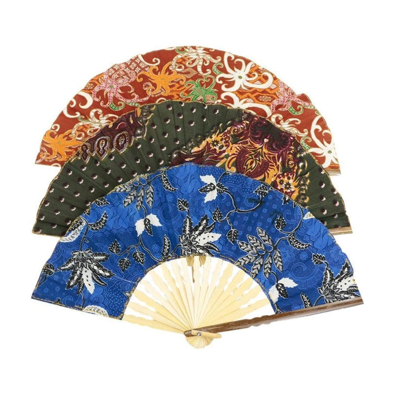 Waaier batikstof assorti 30cm