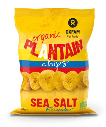 Bio Bakbananenchips met zeezout 85g