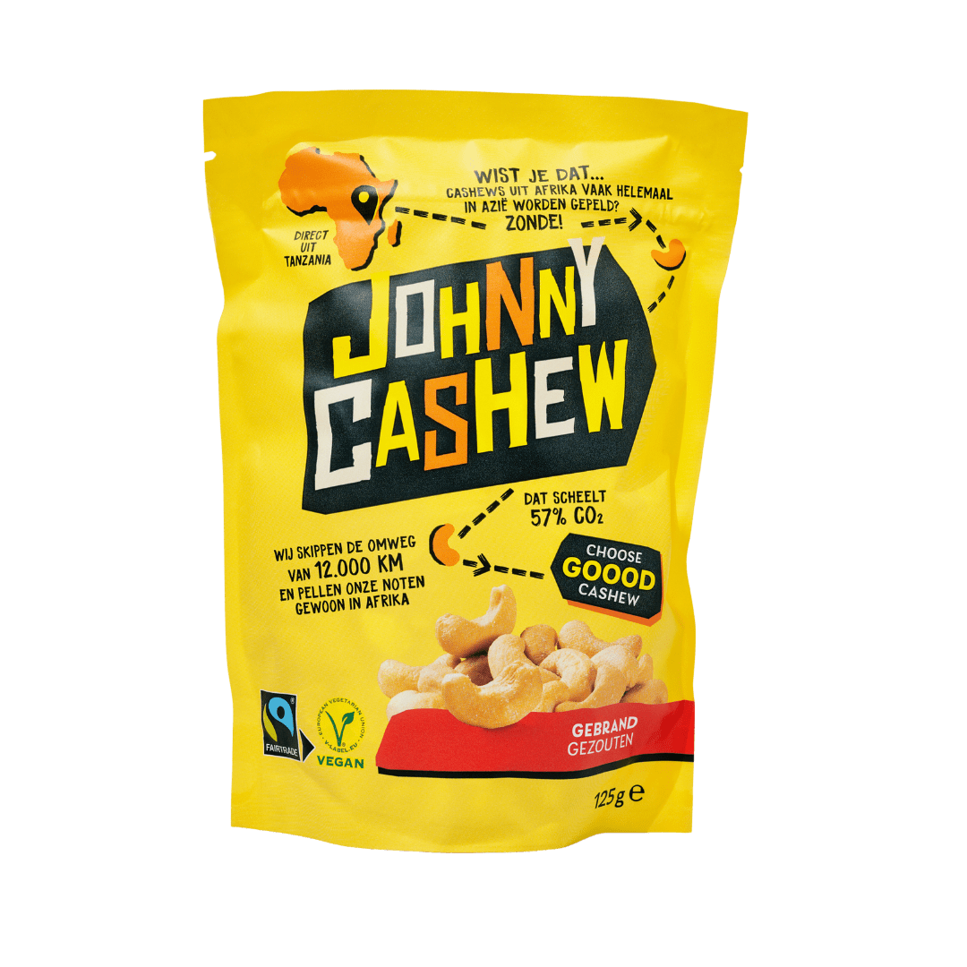 Johnny Cashew gebrand gezouten 150g