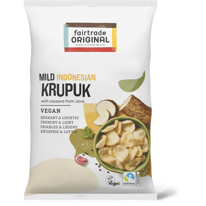 Fair Trade Original Krupuk Mild, vegan, 60g