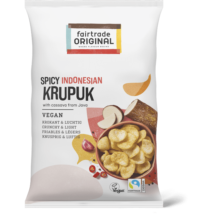 Fair Trade Original Krupuk Spicy, vegan, 60g