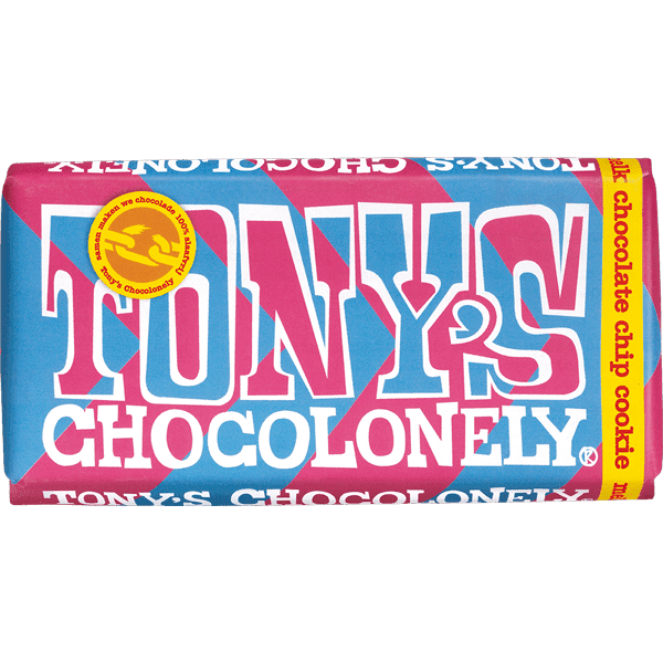 Tony's Chocolonely melk chocolate chip cookie 180 gr.