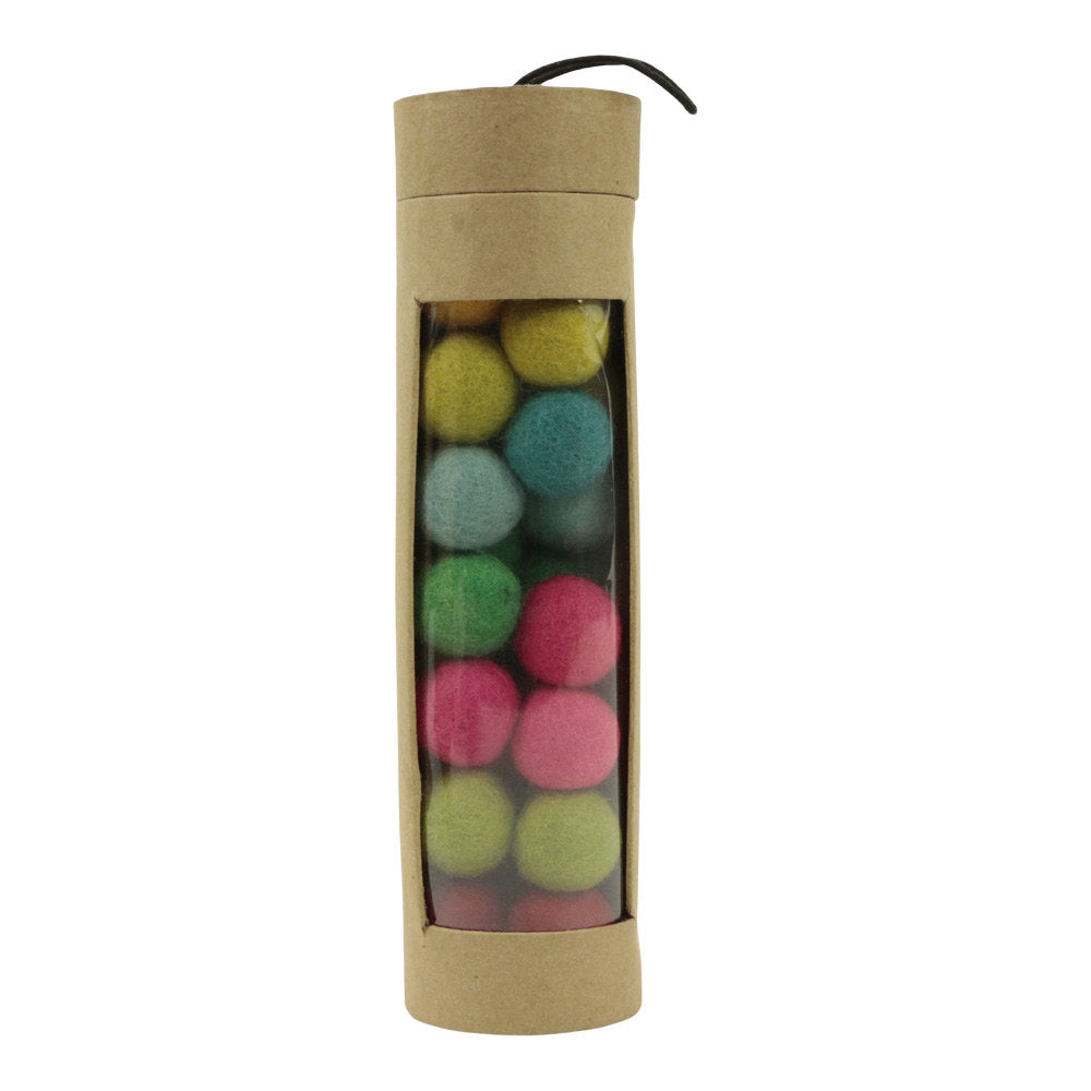 Vilt ballen in koker s/100 meerkleurig L