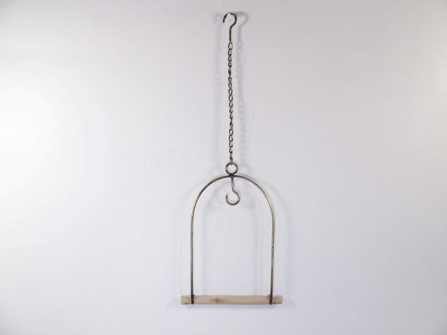 Vogelvoeder schommel metaal/hout