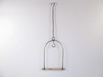 Vogelvoeder schommel metaal/hout
