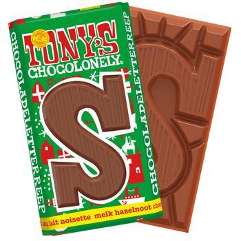 Tony’s Chocolonely Letterreep S melk hazelnoot