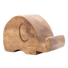 Smartphone houder hout olifant 8cm