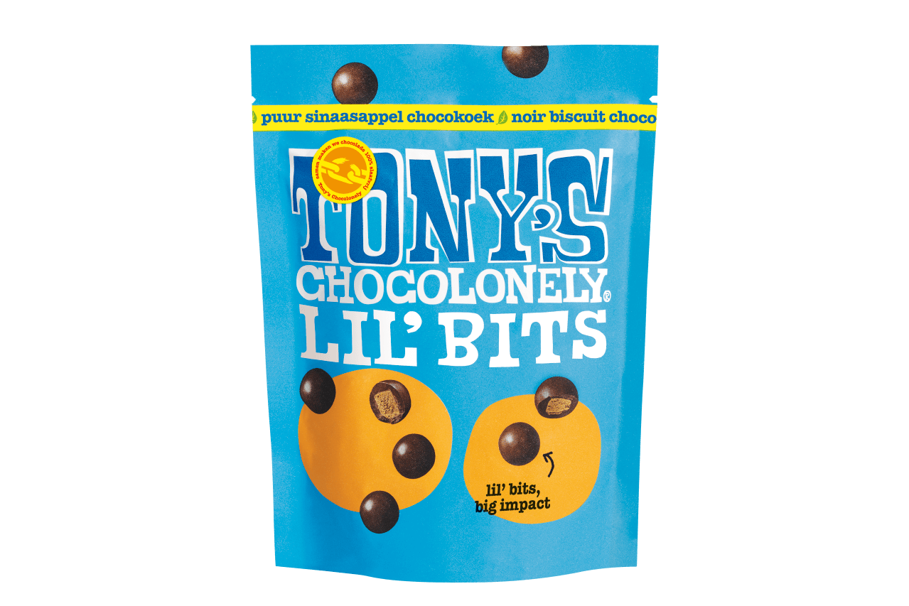 Tony's Chocolonely Lil’Bits puur sinaasappel chocokoek