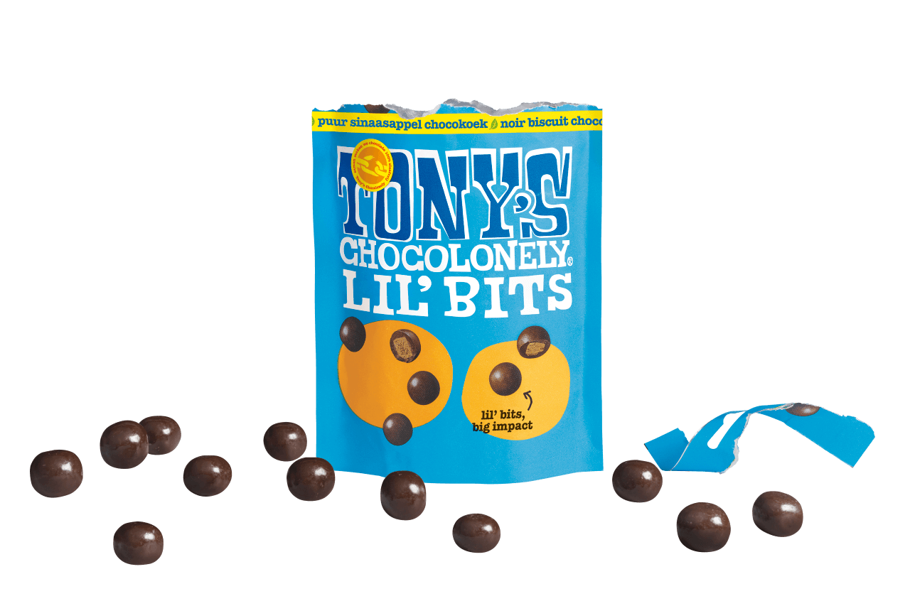 Tony's Chocolonely Lil’Bits puur sinaasappel chocokoek