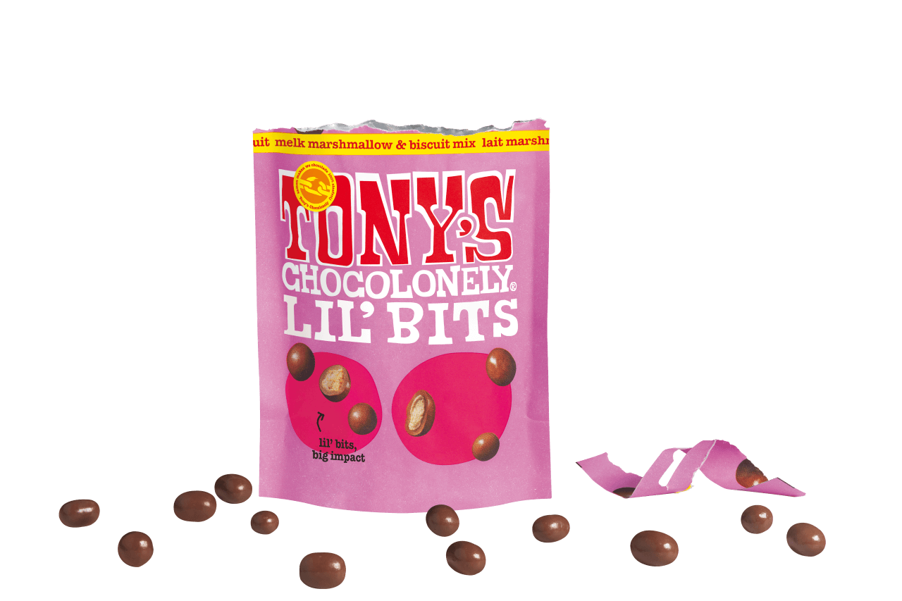 Tony's Chocolonely Lil’Bits melk marshmallow & biscuit mix